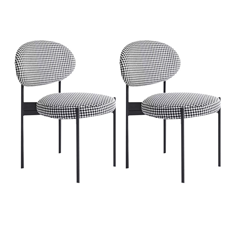 Silla lateral de estilo industrial silla de comedor lateral con marco de metal