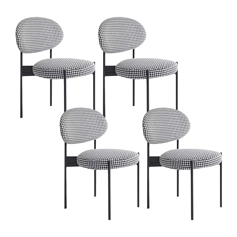 Silla lateral de estilo industrial silla de comedor lateral con marco de metal