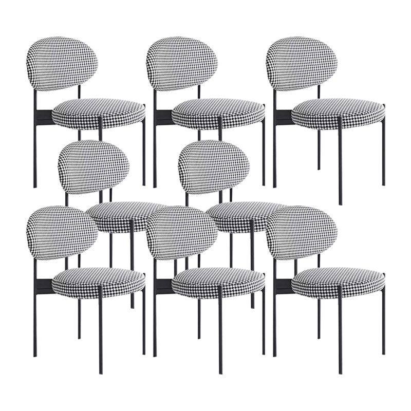 Silla lateral de estilo industrial silla de comedor lateral con marco de metal