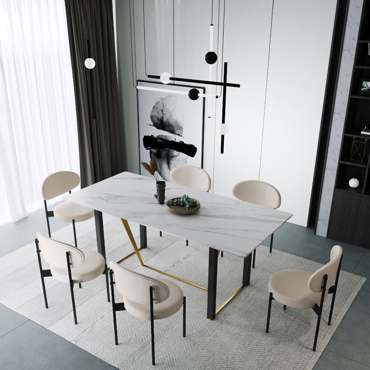 Silla lateral de estilo industrial silla de comedor lateral con marco de metal