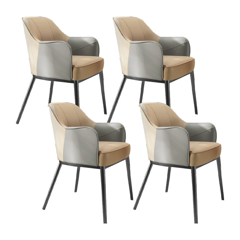 Sedia a braccio in stile industriale sedia da pranzo in vetro per camera da letto