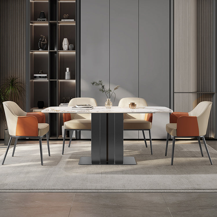 Sedia a braccio in stile industriale sedia da pranzo in vetro per camera da letto