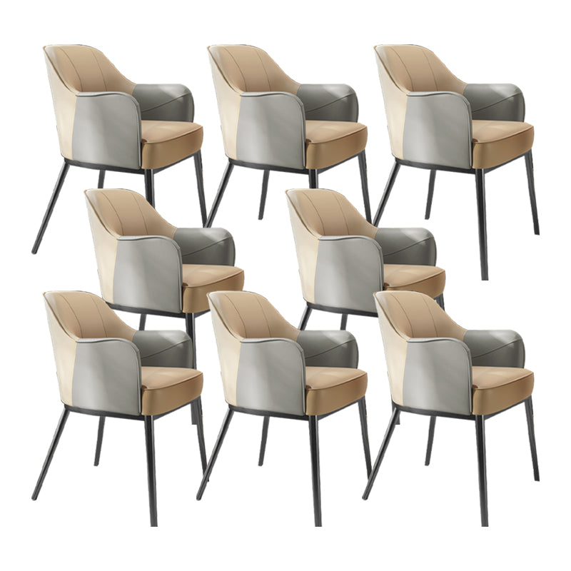 Sedia a braccio in stile industriale sedia da pranzo in vetro per camera da letto