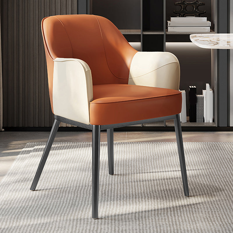 Sedia a braccio in stile industriale sedia da pranzo in vetro per camera da letto