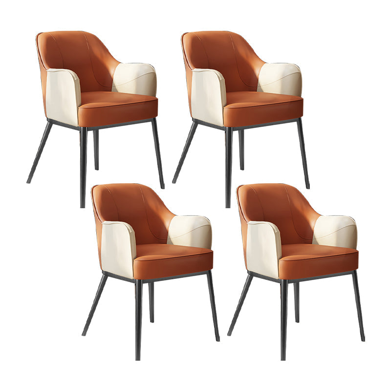 Sedia a braccio in stile industriale sedia da pranzo in vetro per camera da letto