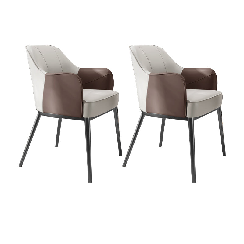 Sedia a braccio in stile industriale sedia da pranzo in vetro per camera da letto