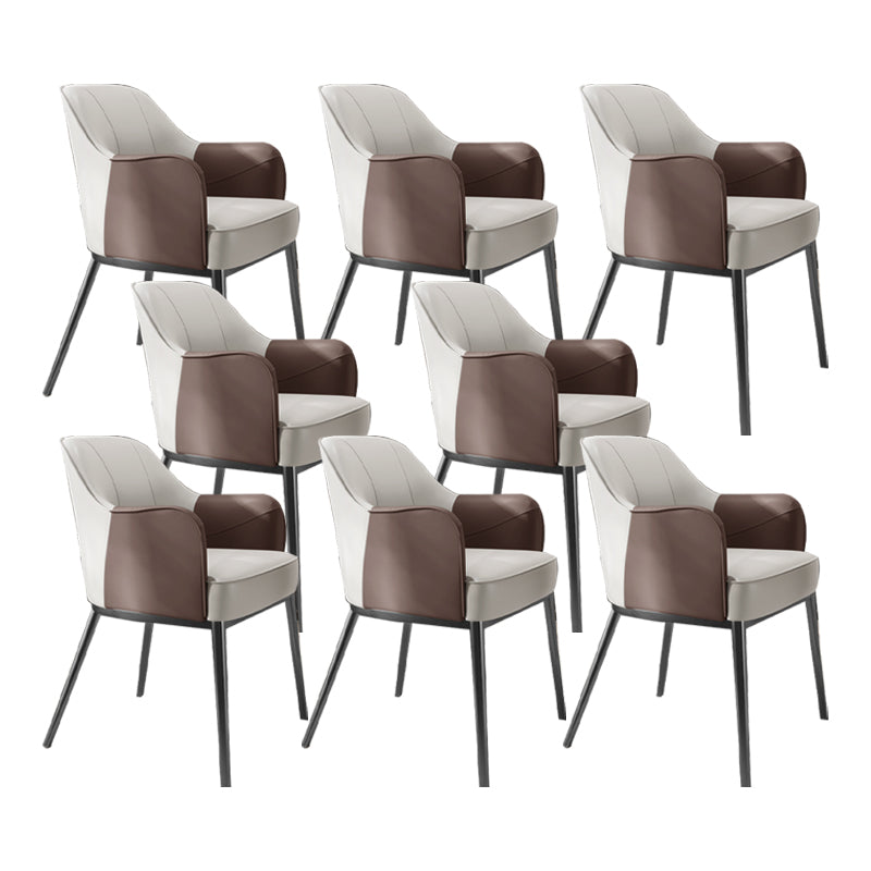 Sedia a braccio in stile industriale sedia da pranzo in vetro per camera da letto