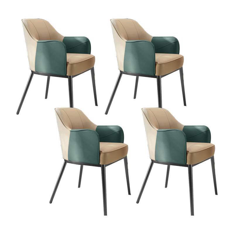 Sedia a braccio in stile industriale sedia da pranzo in vetro per camera da letto