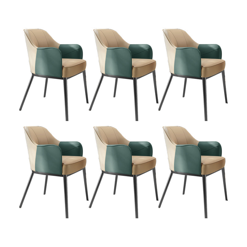 Sedia a braccio in stile industriale sedia da pranzo in vetro per camera da letto