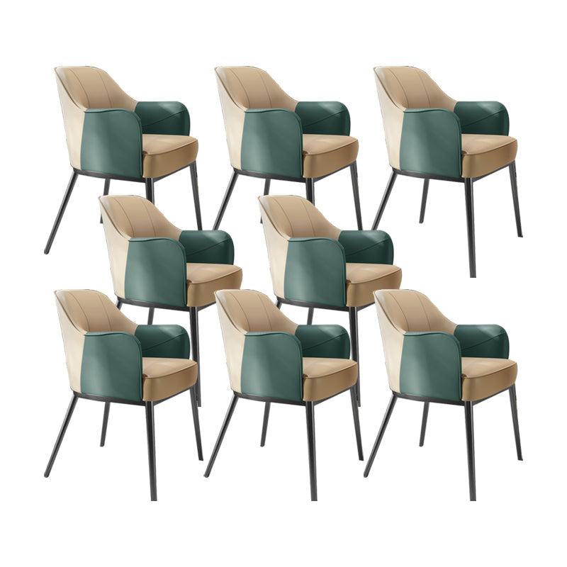 Sedia a braccio in stile industriale sedia da pranzo in vetro per camera da letto