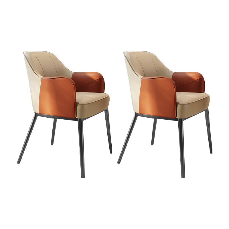 Sedia a braccio in stile industriale sedia da pranzo in vetro per camera da letto