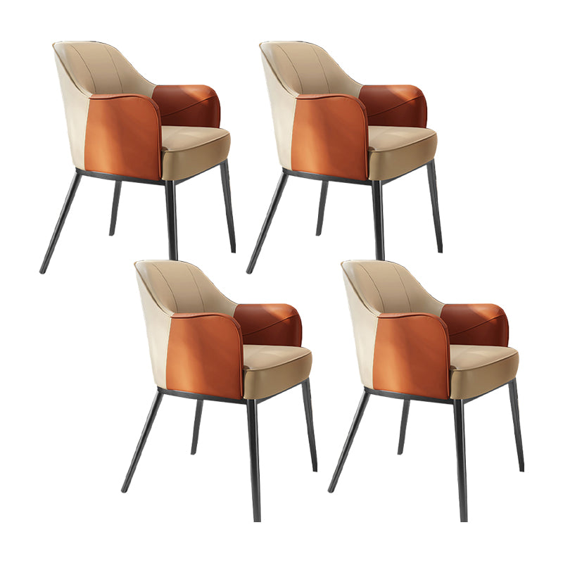 Sedia a braccio in stile industriale sedia da pranzo in vetro per camera da letto