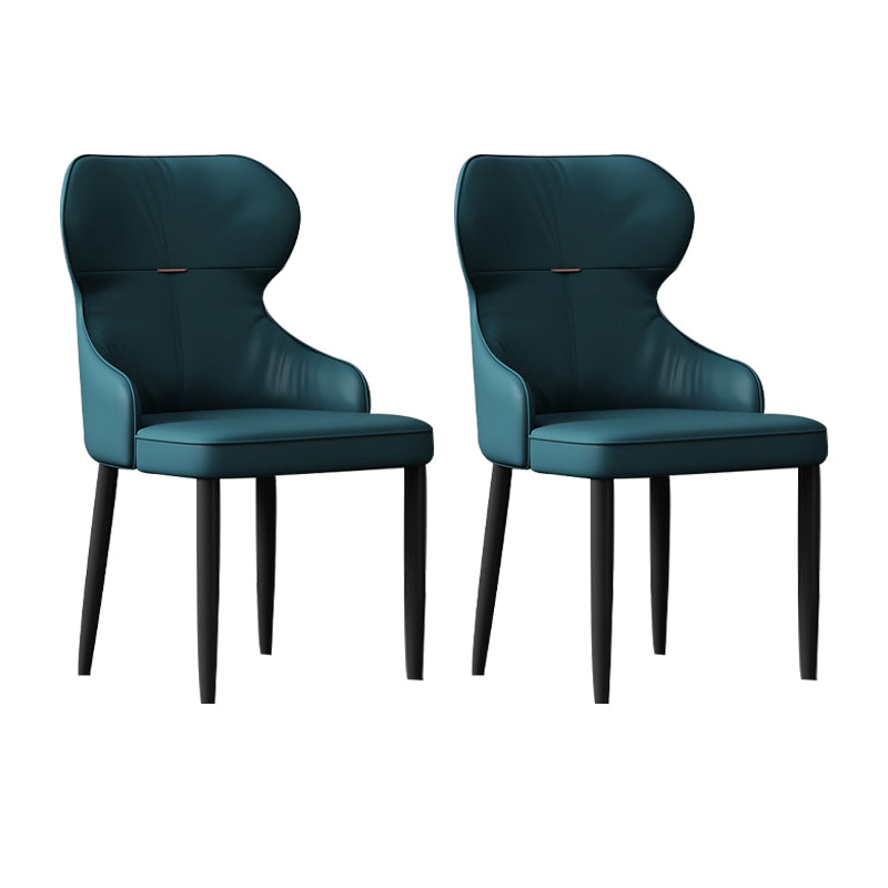 Industrial Style Arm Chair Faux Leather Wingback Chair for Living Room