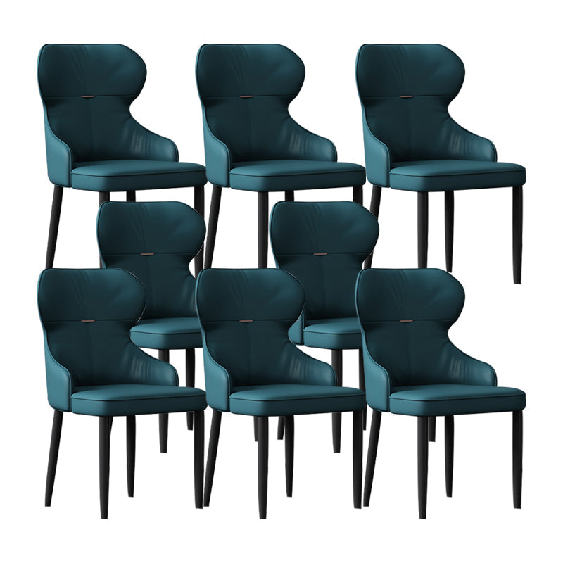 Industrial Style Arm Chair Faux Leather Wingback Chair for Living Room