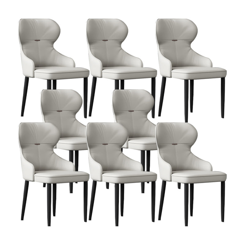 Industrial Style Arm Chair Faux Leather Wingback Chair for Living Room