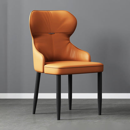 Industrial Style Arm Chair Faux Leather Wingback Chair for Living Room