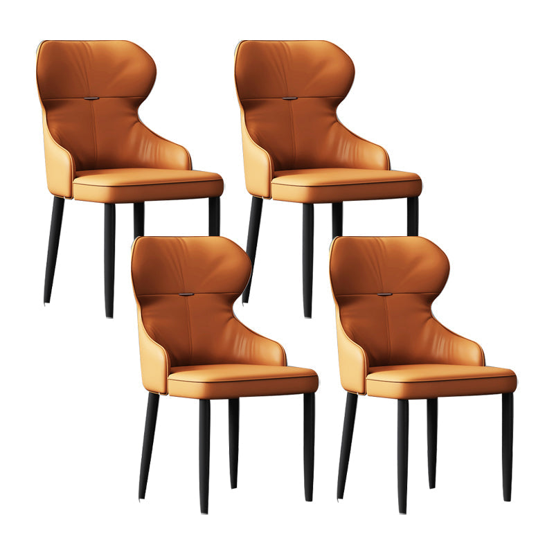 Industrial Style Arm Chair Faux Leather Wingback Chair for Living Room