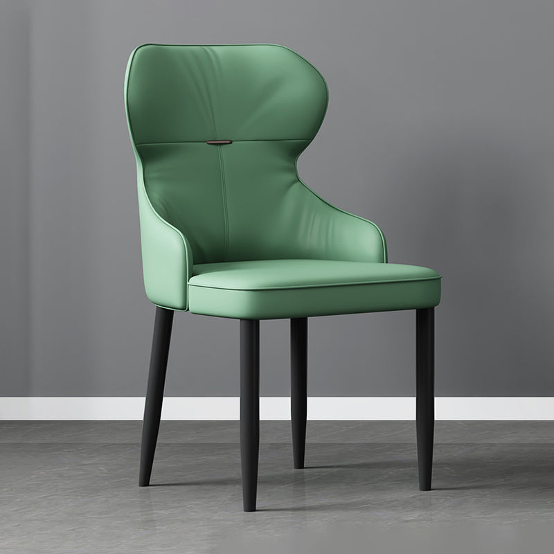 Industrial Style Arm Chair Faux Leather Wingback Chair for Living Room