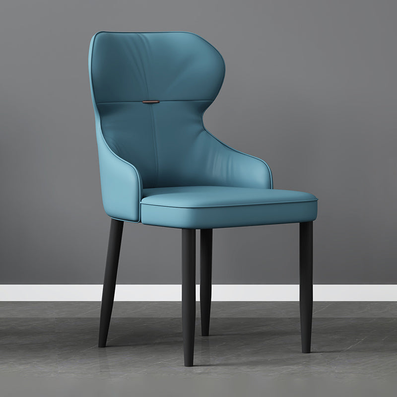 Industrial Style Arm Chair Faux Leather Wingback Chair for Living Room