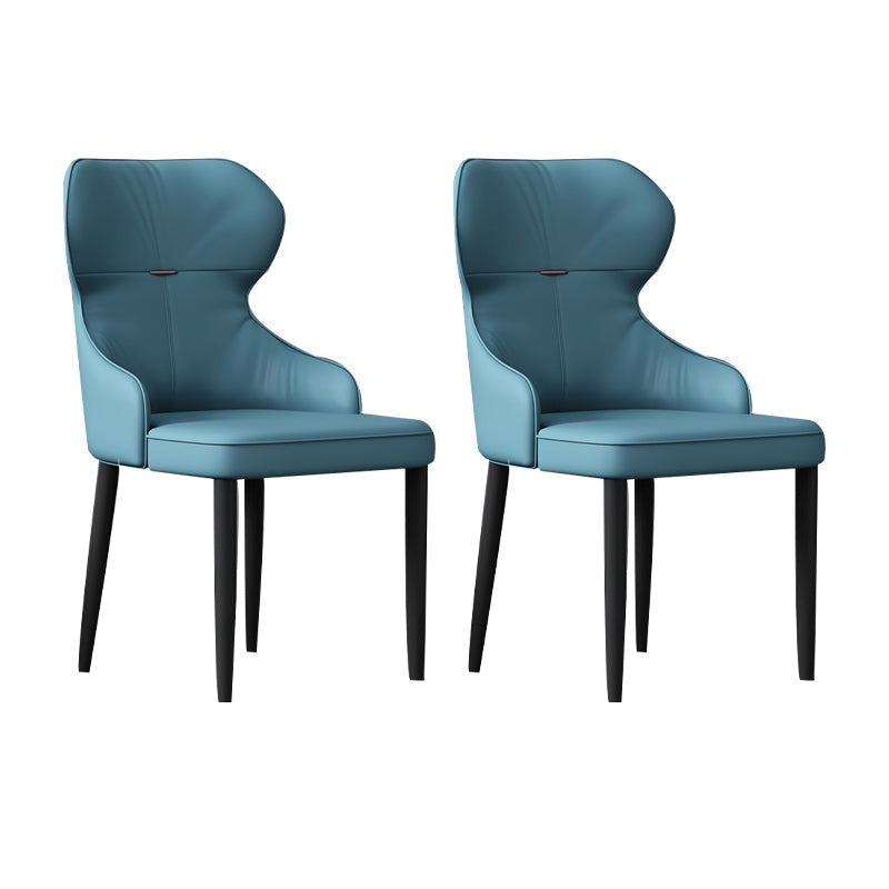 Industrial Style Arm Chair Faux Leather Wingback Chair for Living Room