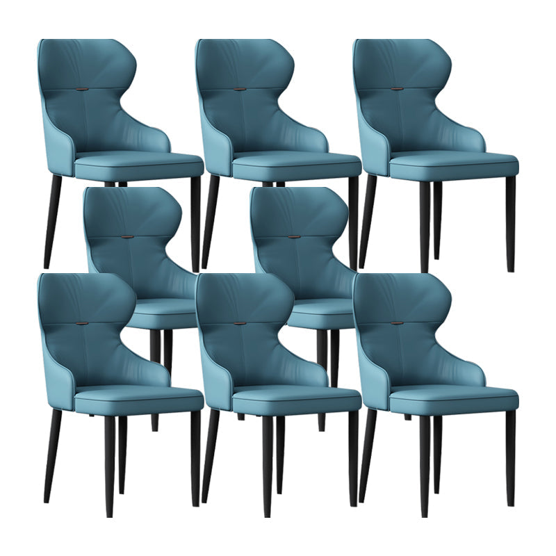 Industrial Style Arm Chair Faux Leather Wingback Chair for Living Room