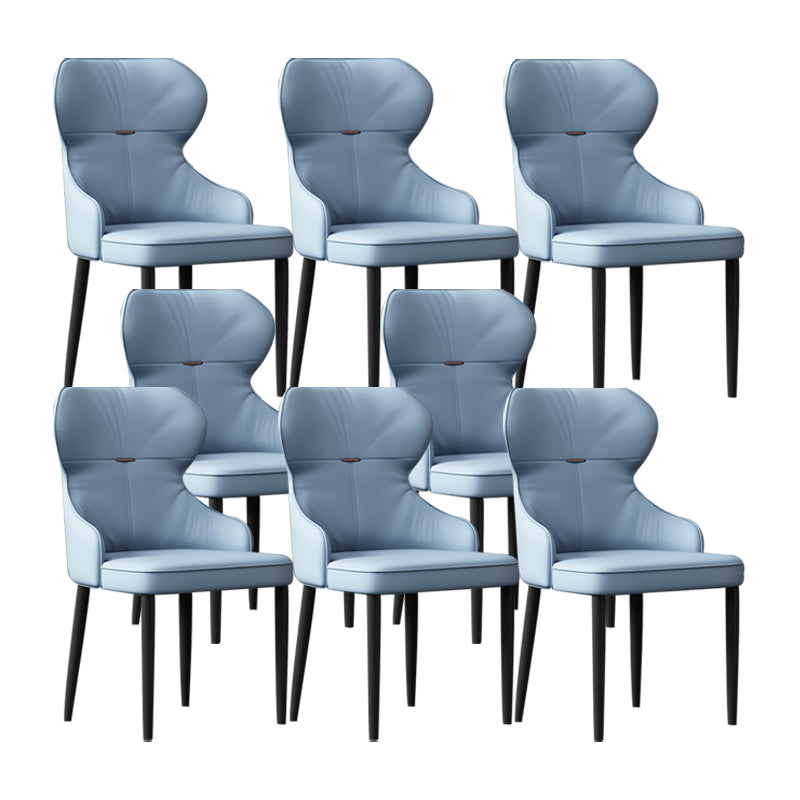 Industrial Style Arm Chair Faux Leather Wingback Chair for Living Room