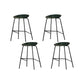 Industrial Black Legs Bar Stools Indoor Faux Leather Counter Chair