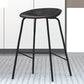 Industrial Black Legs Bar Stools Indoor Faux Leather Counter Chair