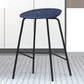 Industrial Black Legs Bar Stools Indoor Faux Leather Counter Chair