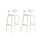 Sillas de mostrador de barra de bar de acrílico contemporáneo