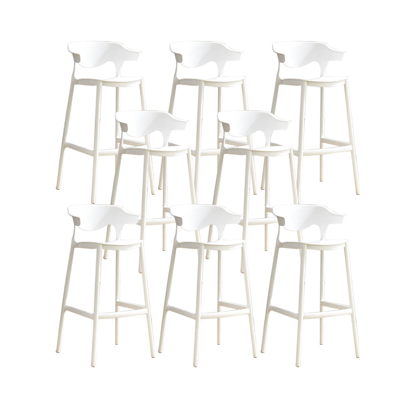 Sillas de mostrador de barra de bar de acrílico contemporáneo