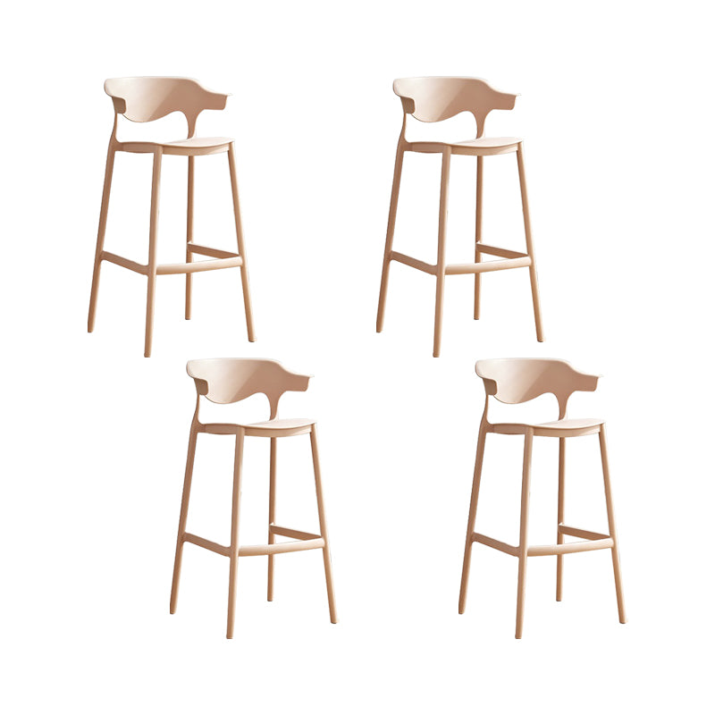 Sillas de mostrador de barra de bar de acrílico contemporáneo
