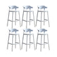 Sillas de mostrador de barra de bar de acrílico contemporáneo