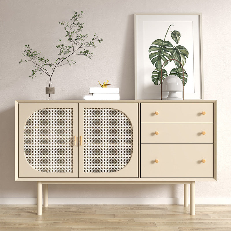 Modern Dining Server Engineered Wood Buffet Server with Drawers for ...