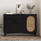 Modern Sideboard Rubberwood Sideboard Cabinet with Doors for Dining Room Clearhalo 'buffet_sideboard' 'Buffets & Sideboards' 'furn' 'furn_buffet_sideboard' 'Furniture' 'Kitchen & Dining Furniture' 7589810