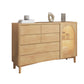Modern Sideboard Rubberwood Sideboard Cabinet with Doors for Dining Room Natural Clearhalo 'buffet_sideboard' 'Buffets & Sideboards' 'furn' 'furn_buffet_sideboard' 'Furniture' 'Kitchen & Dining Furniture' 7589811