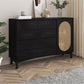 Modern Sideboard Rubberwood Sideboard Cabinet with Doors for Dining Room Clearhalo 'buffet_sideboard' 'Buffets & Sideboards' 'furn' 'furn_buffet_sideboard' 'Furniture' 'Kitchen & Dining Furniture' 7589813