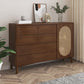 Modern Sideboard Rubberwood Sideboard Cabinet with Doors for Dining Room Clearhalo 'buffet_sideboard' 'Buffets & Sideboards' 'furn' 'furn_buffet_sideboard' 'Furniture' 'Kitchen & Dining Furniture' 7589814