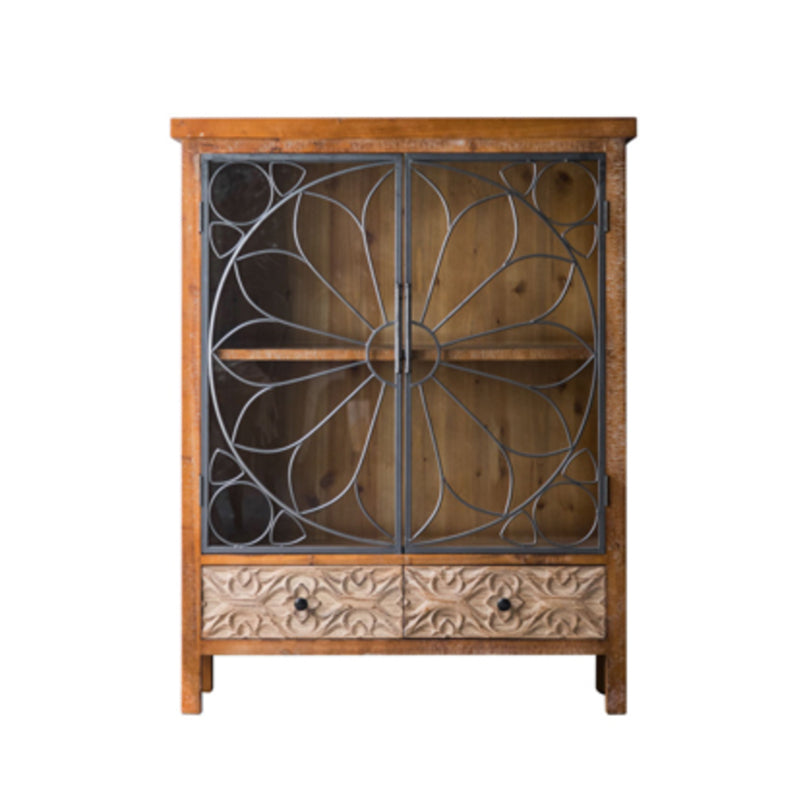 Armoire du buffet en bois massif moderne avec portes pour salle à manger