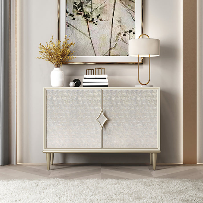 Tavolo a buffet in legno ingegnerizzato a buffet glam con porte per cucina