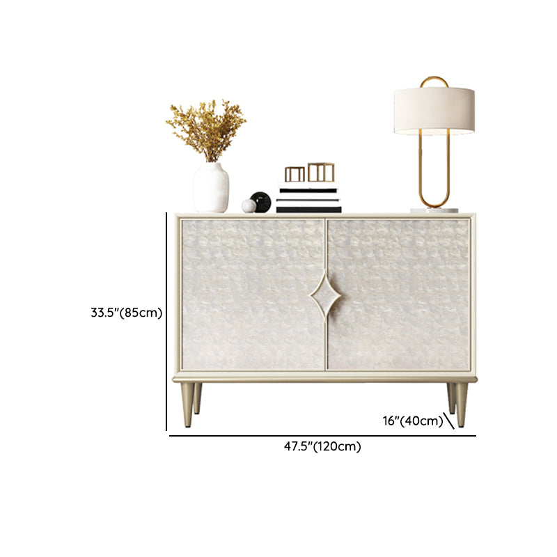 Tavolo a buffet in legno ingegnerizzato a buffet glam con porte per cucina