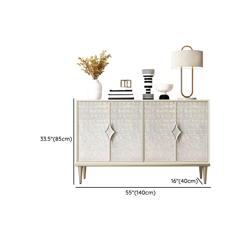 Tavolo a buffet in legno ingegnerizzato a buffet glam con porte per cucina