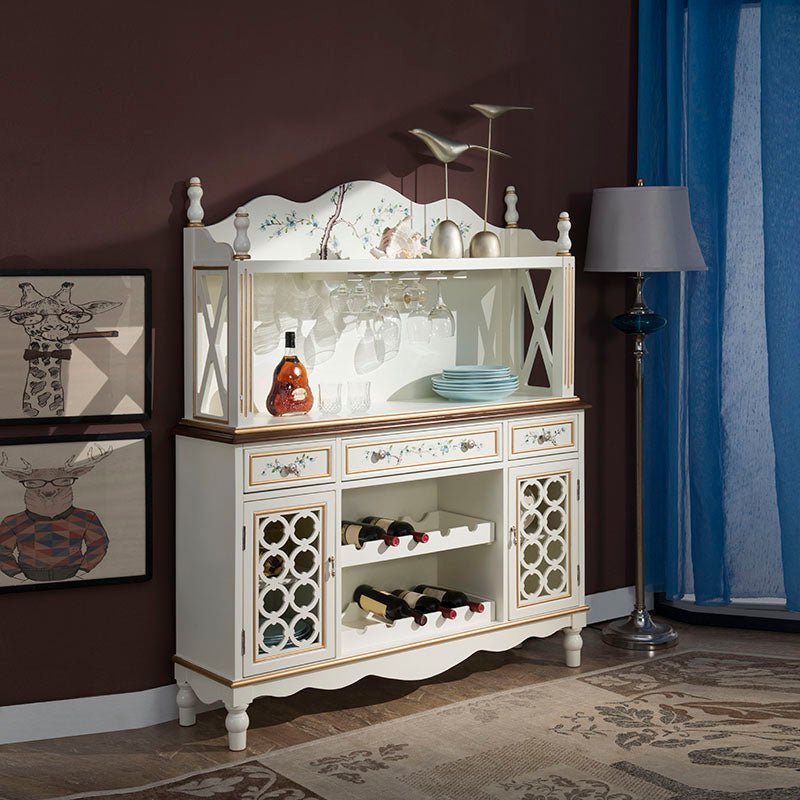 Glam Dining Buffet Birch Buffet Table with Doors for Dining Room Clearhalo 'buffet_sideboard' 'Buffets & Sideboards' 'furn' 'furn_buffet_sideboard' 'Furniture' 'Kitchen & Dining Furniture' 7589898