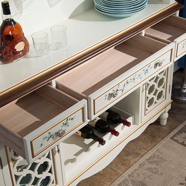 Glam Dining Buffet Birch Buffet Table with Doors for Dining Room Clearhalo 'buffet_sideboard' 'Buffets & Sideboards' 'furn' 'furn_buffet_sideboard' 'Furniture' 'Kitchen & Dining Furniture' 7589905