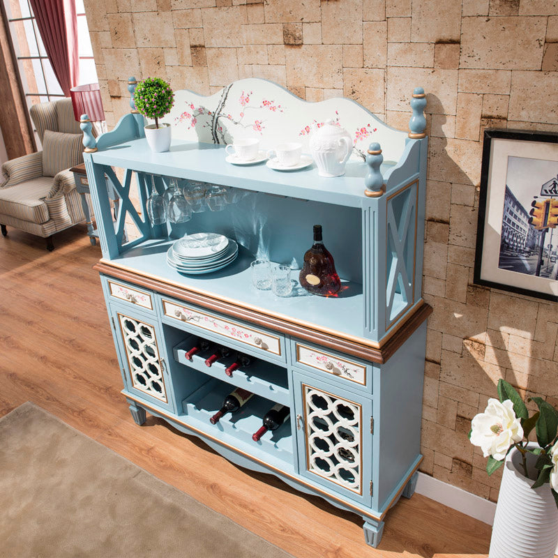 Glam Dining Buffet Birch Buffet Table with Doors for Dining Room Clearhalo 'buffet_sideboard' 'Buffets & Sideboards' 'furn' 'furn_buffet_sideboard' 'Furniture' 'Kitchen & Dining Furniture' 7589909