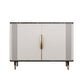 Glam Dining Server Marble Buffet Server with Doors for Living Room Clearhalo 'buffet_sideboard' 'Buffets & Sideboards' 'furn' 'furn_buffet_sideboard' 'Furniture' 'Kitchen & Dining Furniture' 7589943
