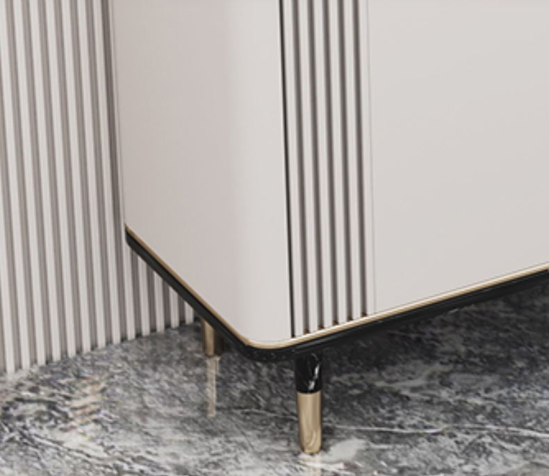 Glam Dining Server Marble Buffet Server with Doors for Living Room Clearhalo 'buffet_sideboard' 'Buffets & Sideboards' 'furn' 'furn_buffet_sideboard' 'Furniture' 'Kitchen & Dining Furniture' 7589946