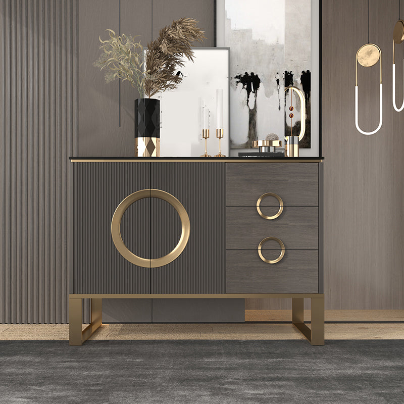 Tavolo da tavolo da tavolo a buffet glam tavolo da sideboard con cassetti per sala da pranzo