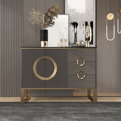 Tavolo da tavolo da tavolo a buffet glam tavolo da sideboard con cassetti per sala da pranzo