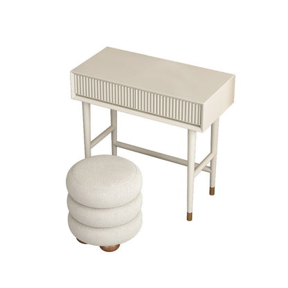 Legno bianco solido contemporaneo con cassetto con il trucco a specchio illuminato